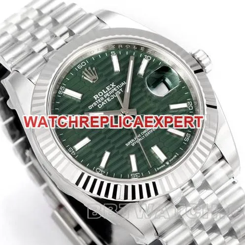 collectible watch JF factory log Rolexgreen dial3235 mechanical 41mm braceletlive photos