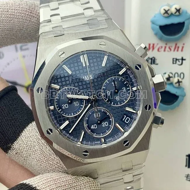 collectible watch Royal OakBLS factory Audemars Piguetblue dial mechanical 26420caseback live photo