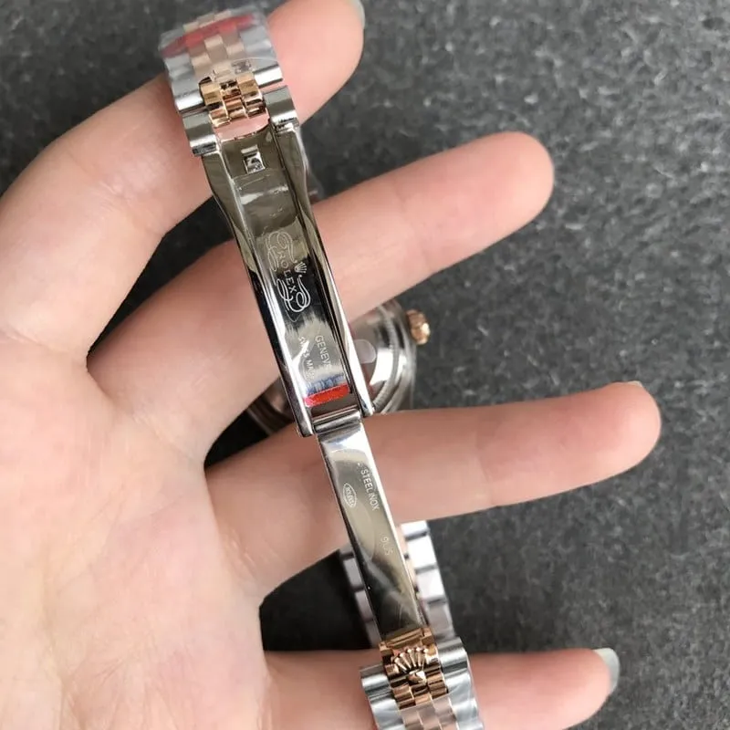 Rolex Datejust ladies watch 28mm mechanical diamond bezel rose gold coffee dial buckle photo