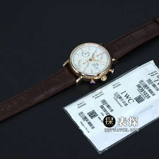 Universal Portofino Top collectible watches Men's Mechanical Six Hands Chronograph White Plate strap models Pictures and Prices Strap Real Pictures