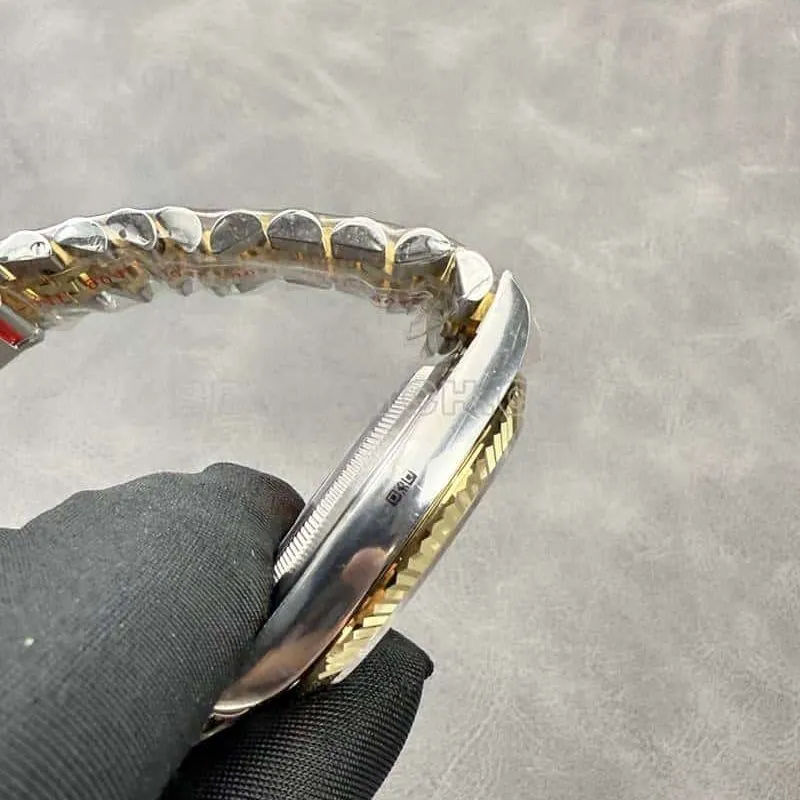 ARF factory Rolex Logbook super A dark gray disk 41mm intermediate gold five rows of links 126333 front real picture