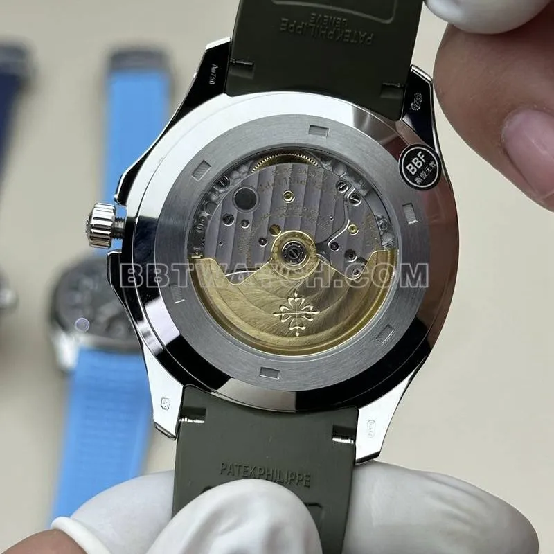 Patek Philippetop-tier watch BBF factory grenade green dial green rubber model 5168Gbraceletlive photos
