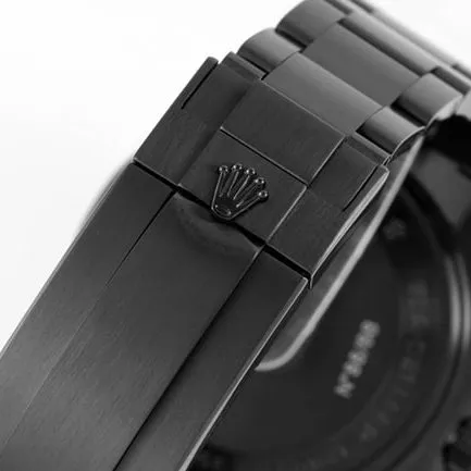 Rolextop-tier men's black dialsteel braceletSubmariner customized version mechanical watch side view