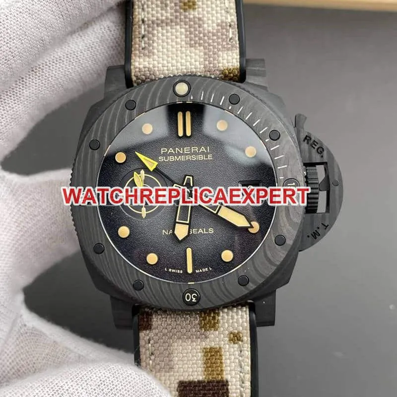 VSPanerai stealth 1:1super cloneblack dialPAM01513side live photo