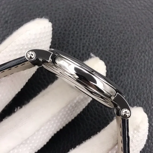 ZF Factorytop-tier watch Patek Philippe men's white dial black belt classic 5153 series leather strap watch leather strap picture