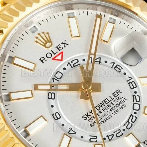 1:1replica watch RolexAR+ factory pilot white dial mechanical room gold side live photo