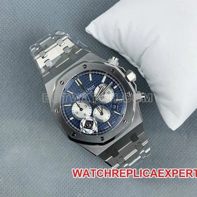 top-tier watch Royal OakAPS factory Audemars Piguetblue dial26331side live photo