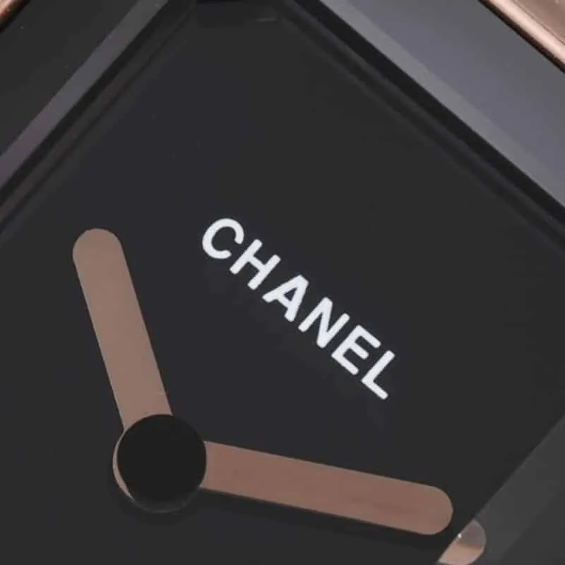 Chanelladies' watchreplicaPremiere series quartz watch rose goldblack dialclasp picture