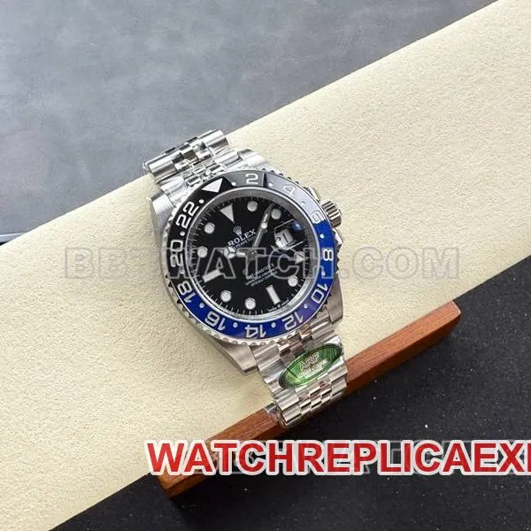 Rolex collectible watch ARF FactoryGMT-MasterGMTBatman bezel3285movementside live photo
