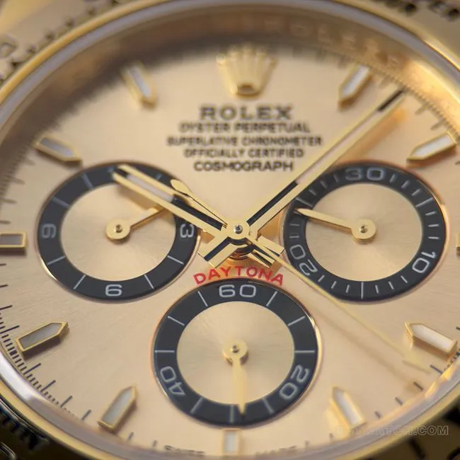 CBD factory 1:1replica watch DaytonaRolex gold plate gold steel bracelet4131clasplive photos