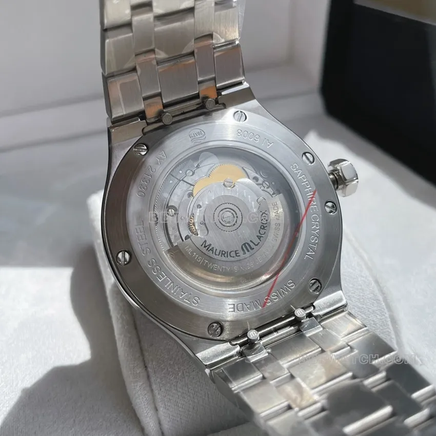 Amy blue dial Paris stud steel bracelet model AI6008braceletlive photos