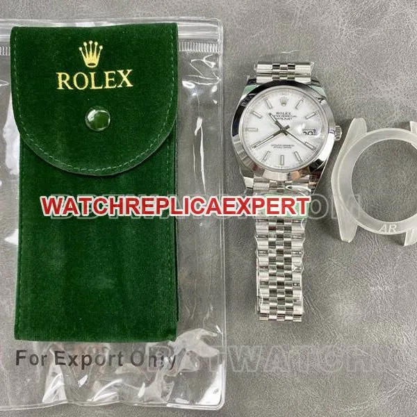 Rolex1:1replica watch ARF Factory log 41mm aperture white dial3235steel bracelet model clasplive photos