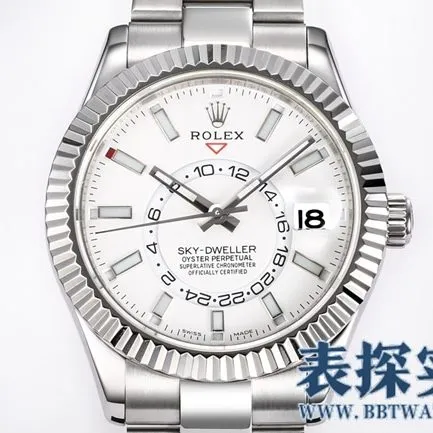 Rolex white steel top-tiersuper Skywalker is calm, reliable, graceful and generous_How much does it cost_Pictures_How is the workmanship? Side view