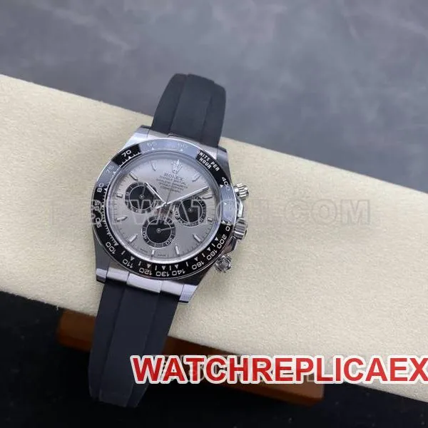 Rolex watch ARF FactoryDaytona gray plate 4131 rubber model side live photo