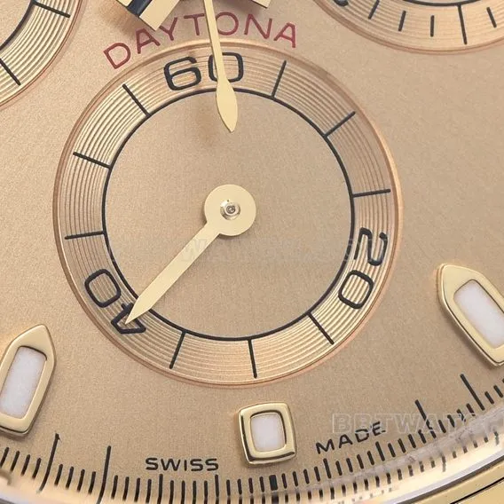 Factory C Rolex Daytona1:1super gold disc gold steel bracelet model m116503-0003side live photo