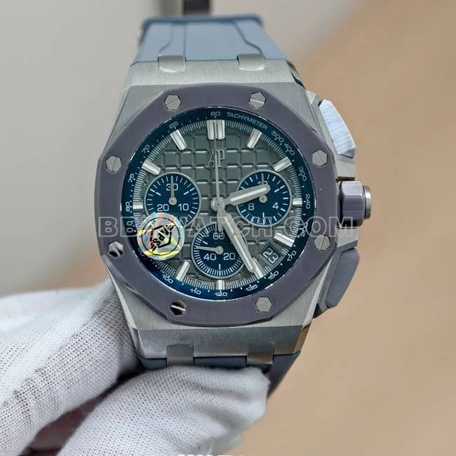 Audemars Piguettop-tier watch APS factory Royal Oak offshore gray plate mechanical rubber model 26420braceletlive photos