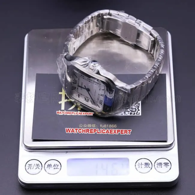 Cartier Santos watchgf factory review side view
