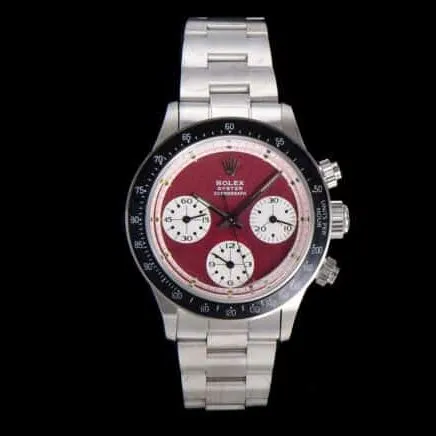 top-tier watch Rolex retro series red plate men's watch manual chronograph movementclasp picture