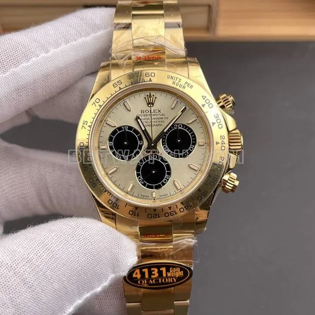 collectible watch QF factory DaytonaRolex gold plate yellow gold4131clasplive photos