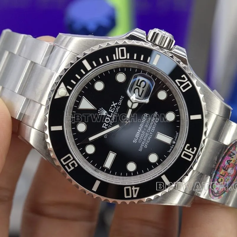 RolexSubmariner type 1:1top-tier replicaC factory Black Submariner back