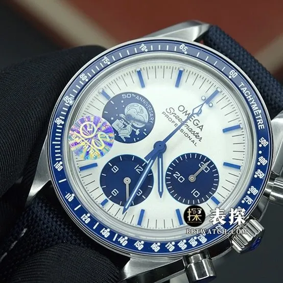 OS Speedmaster Omega1:1replica watch silver dialleather strap model Snoopy 310.32.42.50.02.001clasplive photos