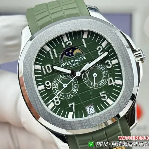 watch Patek PhilippePPM factory Aquanautgreen dial5261clasplive photos