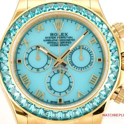 1:1replica watch RolexDaytona blue mother-of-pearl disc diamond bezel116519caseback live photo