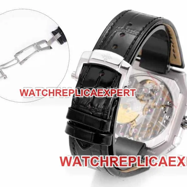 3K FactoryPatek PhilippeCUBITUStop-tier replicagreen dialleather strap model 5822side live photo