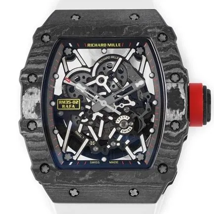 ZF Factorytop-tier watch Richard Mille men's black dialrubber strapautomatic movement watch front view