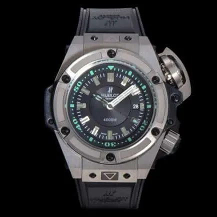 Top-tier watch Hublot King Supreme clasp picture [titaniumcase] black dial1400 fully automatic movementmovement men's watch front view
