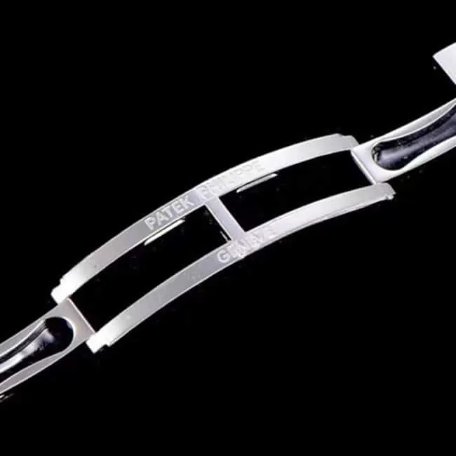 top-tier watch Patek Philippe men's white dialsteel bracelet5726 series watch clasp picture