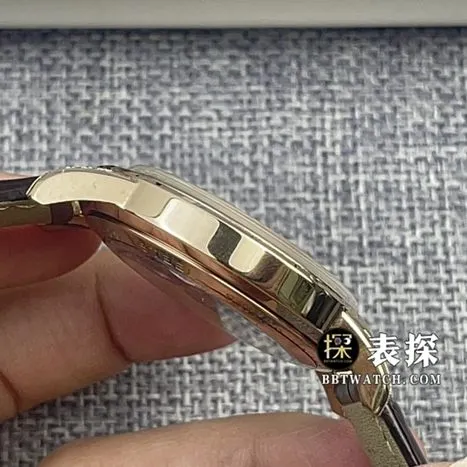 Jaeger-LeCoultre1:1top-tier watch men's eggshell yellow plate leather strap model pictures and prices side live photo