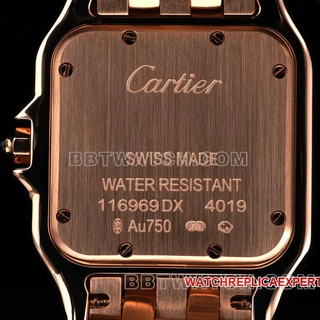 1:1replica watch cheetah BBa factory Cartierrose goldwhite dialdiamond bezelsteel braceletquartzcaseback live photo