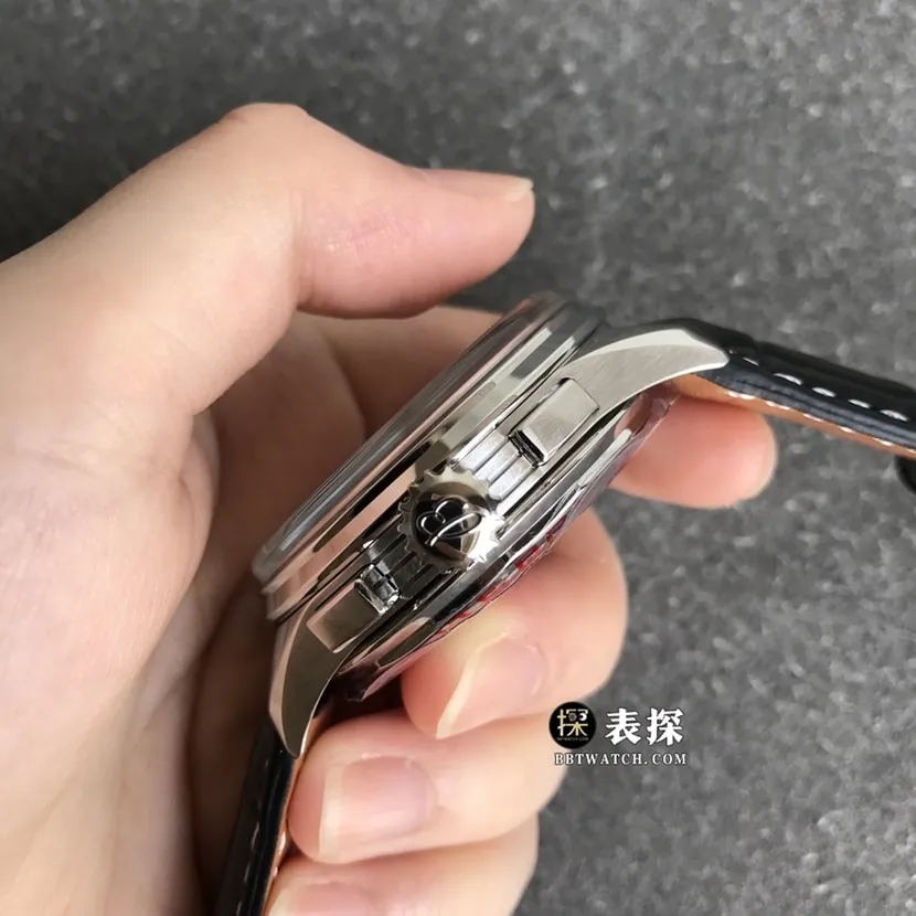 Breitling B01chronographtop-tier 1:1high-quality watch men's silver panda dial leather strap model pictures and prices braceletlive photos