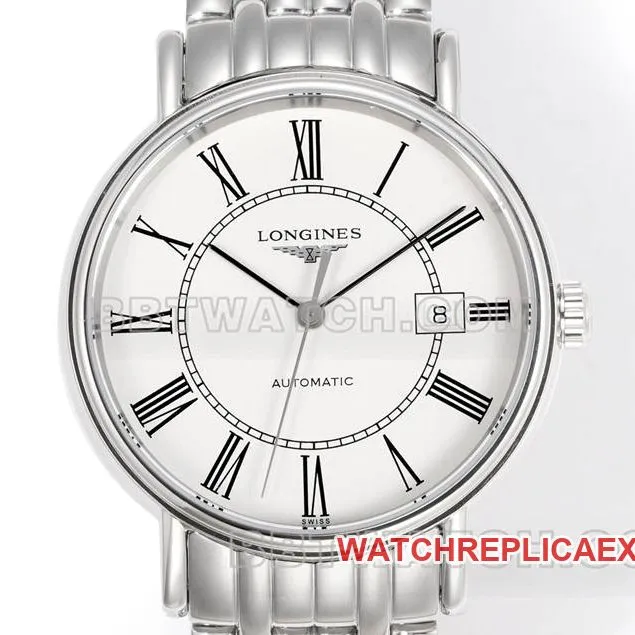 Longines collectible watch XC factory elegant 40mm white dialL888mechanical movementsteel bracelet model side live photo