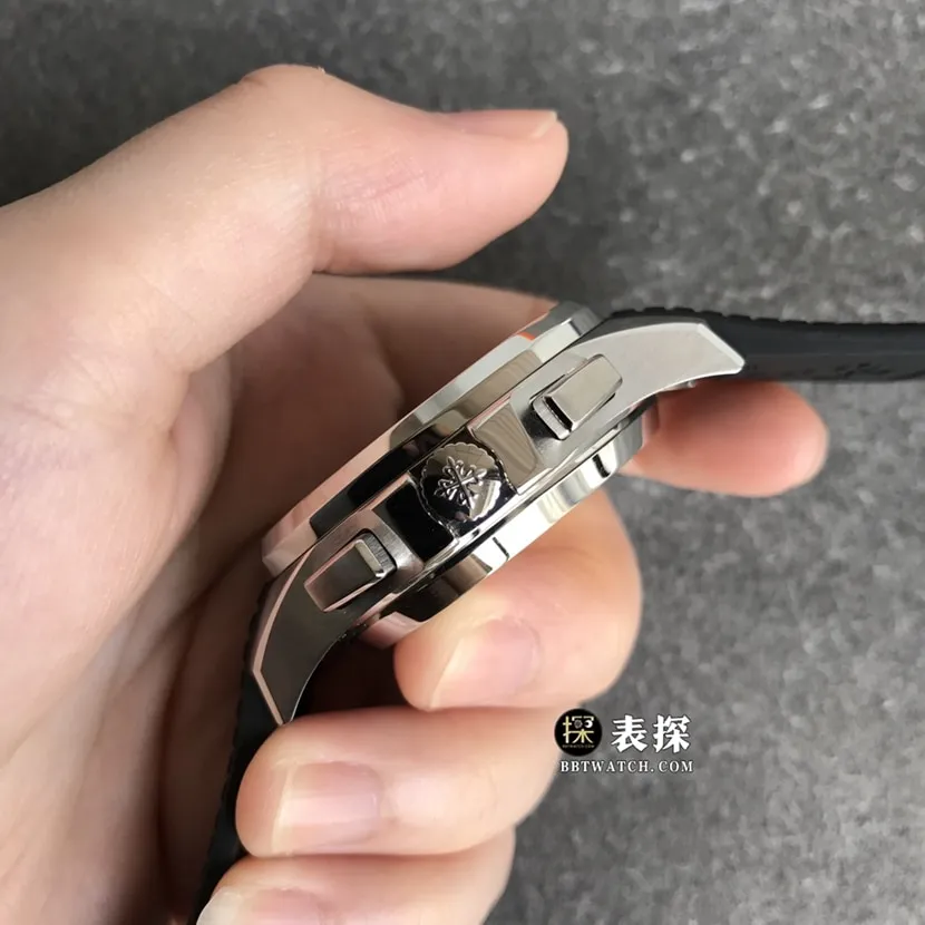 OM FactoryPatek Philippe5968A-001top-tier 1:1super watch men's black dial rubber model picture and price front live photo