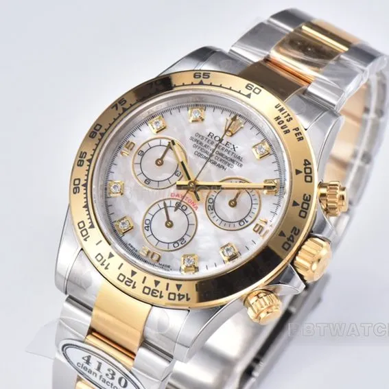 Factory C Rolex Daytonatop-tier mother-of-pearl gold steel bracelet model m116503-0007braceletlive photos