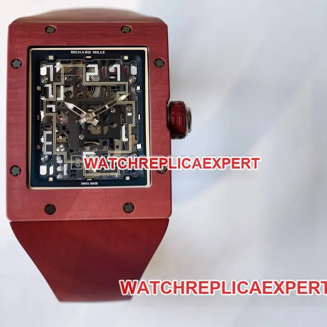 collectible watch RM016 UMI factory Richard Mille red side live photo