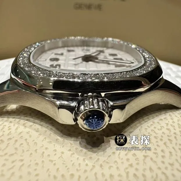MMA factory Patek Philippe5067Asuper watch ladies white dial rubber model picture and price caseback live photo