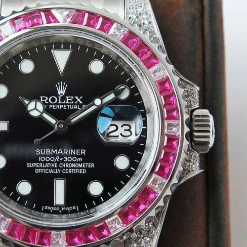 Rolextop-tier 1:1high-quality replicaGMT-Master type II rear diamond customized version luxury sparkling classic trend clasp picture