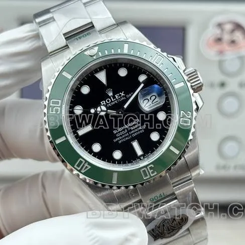 WKD Factory Rolex Submariner 41mm Green Dial 126610 Side Real Shot Photo
