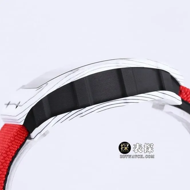 BBR RM 35-01Richard Mille1:1replica watch men's black dial red Velcro bracelet side live photo