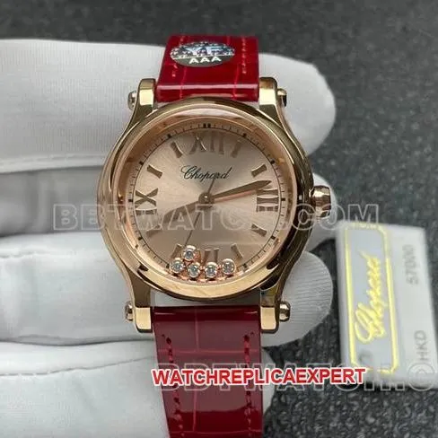 collectible watch YF factory ChopardHAPPY SPORTrose gold plate 2892 mechanical braceletlive photos