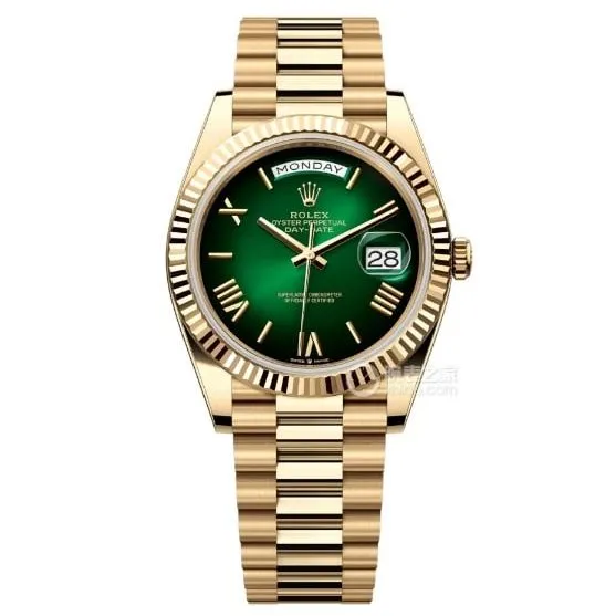 GM FactoryRolexDay-Date type 1:1super gradient green dialm228238-0069side live photo
