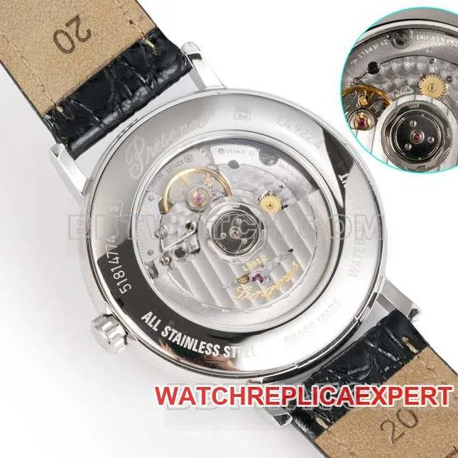 Longines1:1replica watch XC factory elegant 40mmblue dialL888mechanical movementleather strap model side live photo