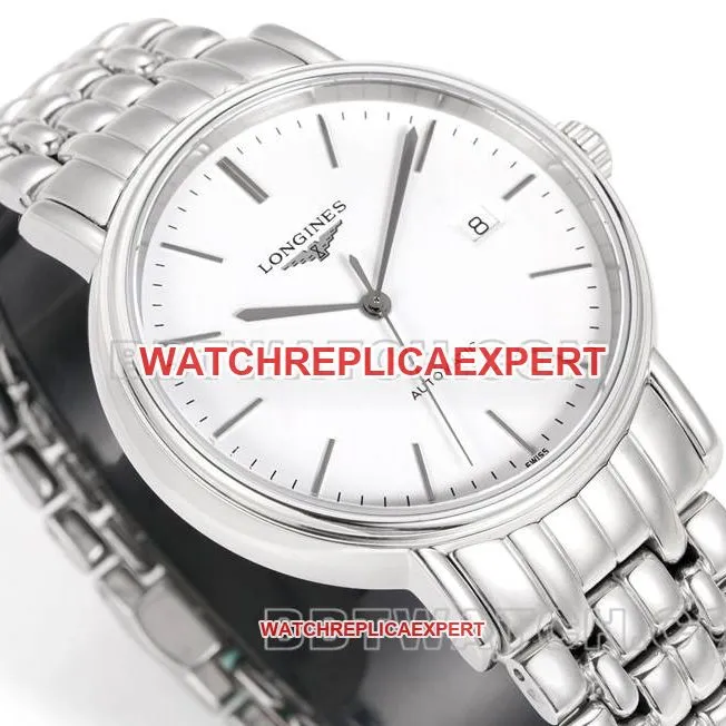 Longines collectible watch XC factory elegant 40mm white dialL888mechanical movementsteel bracelet model braceletlive photos