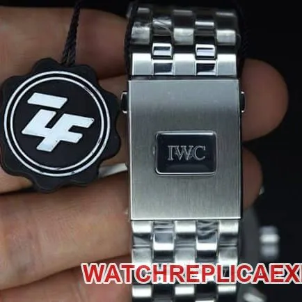 ZF Factorytop-tier watch IWC men's steel bracelet pilot little prince blue dialDay-Date fully automatic movementchronograph stopwatch side view