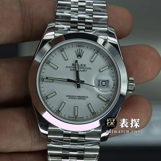 EW Factory Rolex Datejust 126334 Top Watch Men's White Dial Steel Band Pictures and Price Back Real Shot