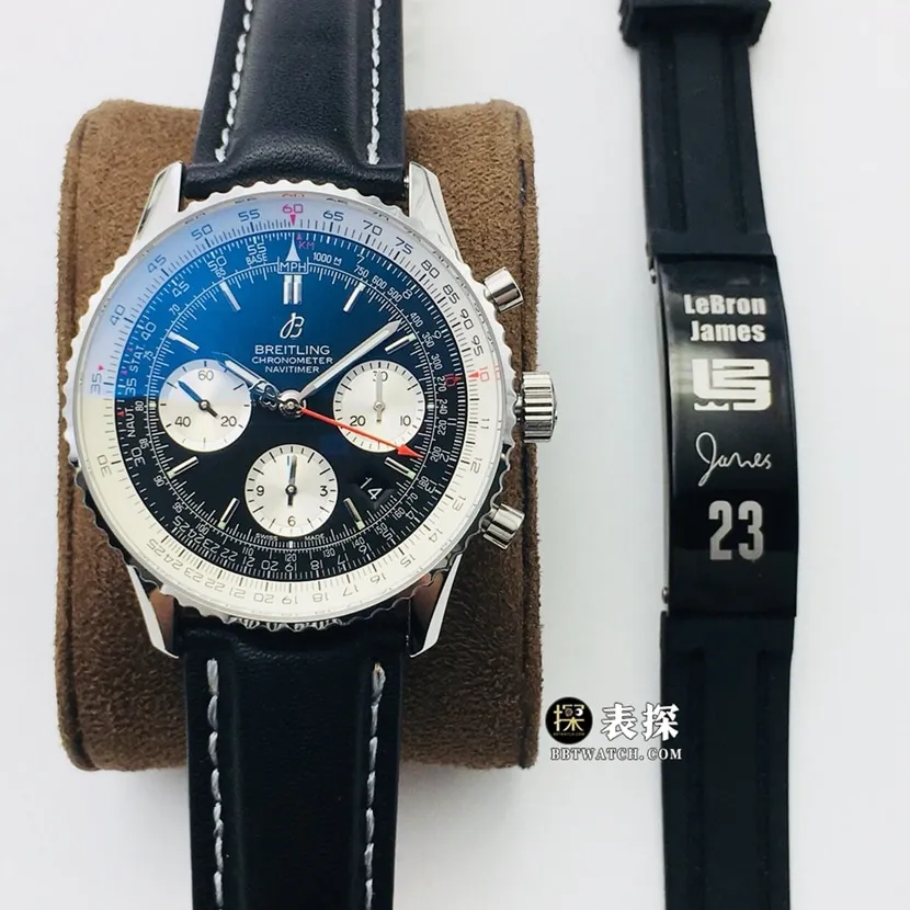 GB factory Breitling aviation chronograph11:1super watch men's black dialleather strap model pictures and prices braceletlive photos