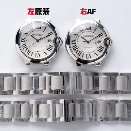 AF FactoryCartier Blue Balloon 42mm top-tier watch vs. original review thickness comparison chart